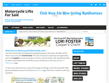 Tablet Screenshot of motorcycleliftsforsale.com